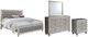 Global Furniture USA Riley 4-Piece Silver Queen Panel Bedroom Set-0