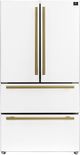 FORNO® Espresso Moena 36" 19.2 Cu. Ft. White Counter Depth French Door Refrigerator-0