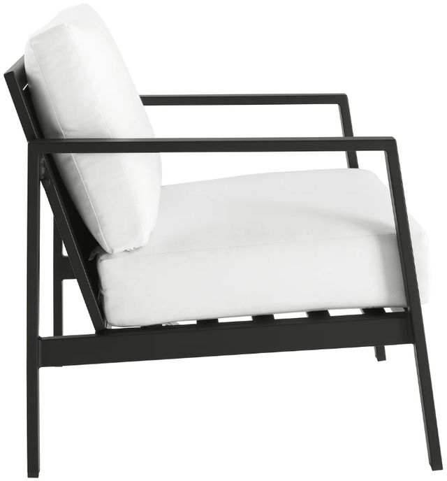 Linon Alora Natural Aluminum/Fabric Outdoor Armchair-3