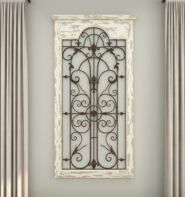Deco Marche Scroll Window Wall Art Panel-4