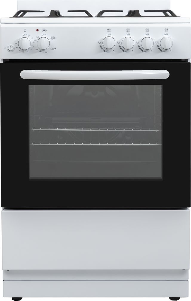 Element® 24" White Freestanding Gas Range-0