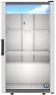 Hoshizaki 21" 7 Cu. Ft. Silver Single Section Glass Door Countertop Merchandiser Refrigerator-0
