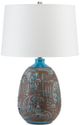 Currey & Company Zelda Aged Blue/Antique Brown/Off-White Table Lamp-1