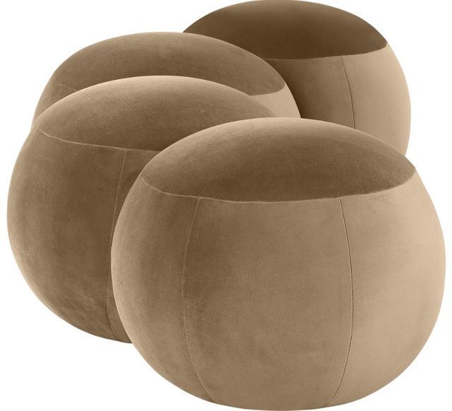 Meridian Furniture Apollo Beige 65" Velvet Upholstered Bench-1