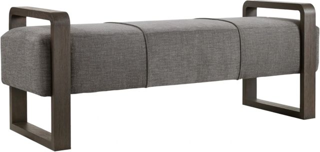 Hooker® Furniture Curata Edward Graphite/Midnight Upholstered Bench-0