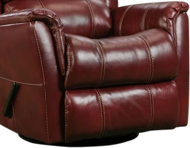 HomeStretch Mercury Red Manual Swivel Glider Recliner-3