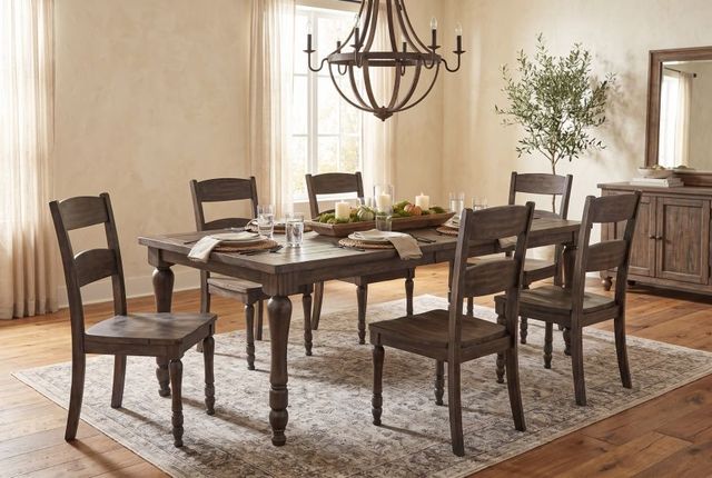 Jofran Inc. Madison County 7-Piece Barnwood Dining Table Set-1