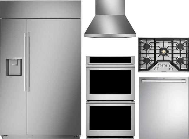 Monogram® 5 Piece Stainless Steel Gas Kitchen Package-0