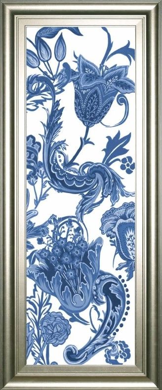 Classy Art Indigo Chintz VI by Melissa Wang Wall Art-0
