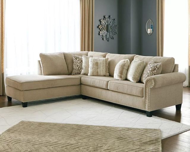 Signature Design by Ashley® Dovemont 2-Piece Putty Left-Arm Facing Sectional and Chaise-3