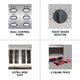Kenmore® 4 Slice Red and Stainless Steel Toaster-5