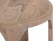 International Furniture Direct Balam Stained White Round End Table-4