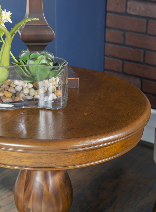 Powell® Stanton Hazelnut Accent Side Table-1