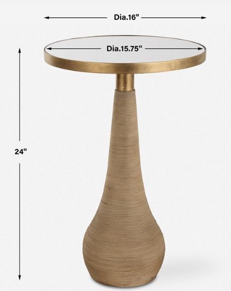Uttermost® Terra Brass Accent Table-2