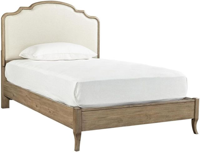 aspenhome® Provence Patine Youth Twin Upholstered Panel Bed-0
