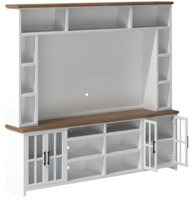 Legends Home Hampton Barnwood/Jasmin White Entertainment Center-0
