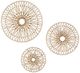 Crestview Collection Sunburst 3-Piece Natural Wall Décor Set-0