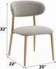 ACME Furniture Kacey 2-Piece Gray/Natural Dining Side Chair Set-2