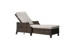 Ratana Whidbey Island Hazel Brown Resin Adjustable Lounger