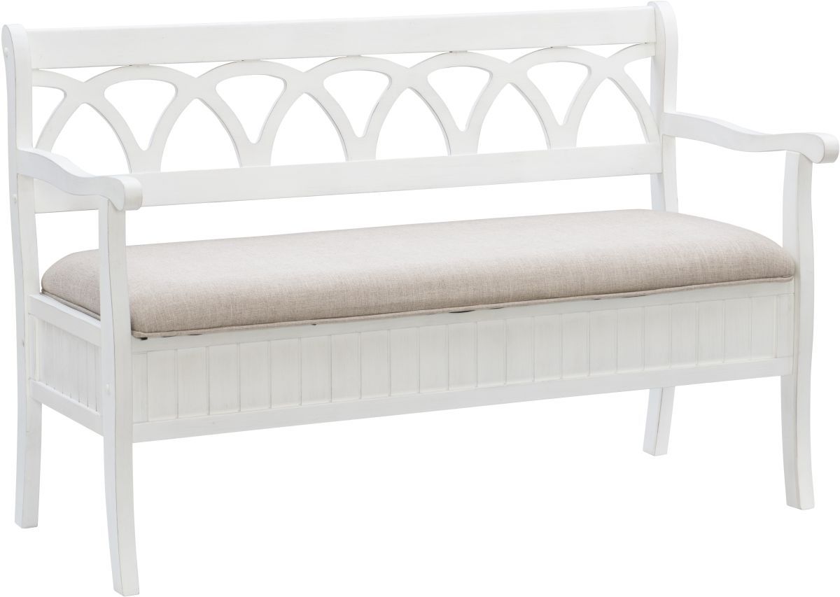 Powell® Elliana White Storage Bench