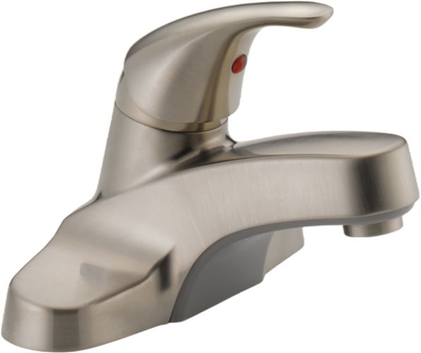 Peerless Core Brushed Nickel 6" Single Handle Bathroom Faucet-0
