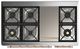 Ilve® Majestic III 48" Antique White Pro Style Dual Fuel Liquid Propane Range with Triple Glass Door and Copper Trim-2