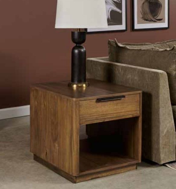 Hammary® Hidden Treasures Blair Brown End Table-1