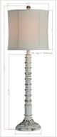 Forty West Edith White Buffet Table Lamp-1