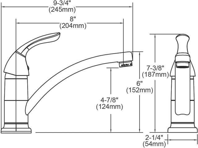 Elkay Everyday Single Hole Deck Mount Kitchen Faucet with Lever Handle-2
