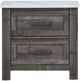 Mazin Furniture Beowulf Rustic Grey Nightstand-1