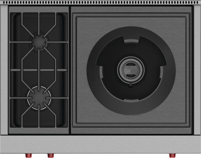 Wolf® 36" Natural Gas Stainless Steel Rangetop-1