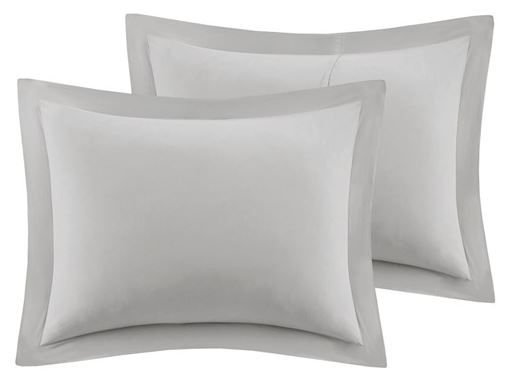Olliix by Madison Park Sarasota Grey Twin Microcell Down Alternative Comforter Mini Set-3