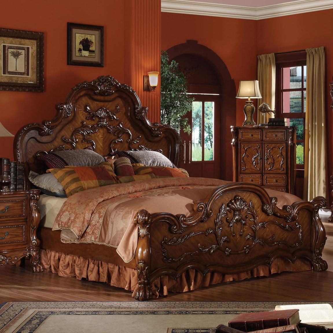 ACME Furniture Dresden Cherry California King Panel Bed | Urner's
