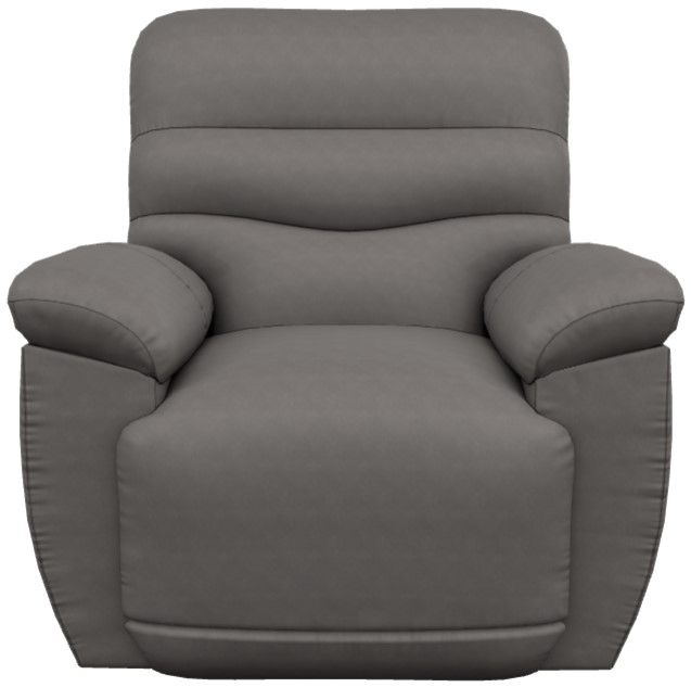 La-Z-Boy® Joshua Gray Leather Power Rocking Recliner with Headrest-1