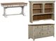 Liberty Furniture Farmhouse Reimagined 3-Piece Antique White/Chestnut Desk and Hutch Set-0