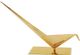 Harp & Finial® Bird Statue I Gold/White Home Decor-1