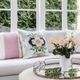 Laura Park Designs Nantucket Bloom Multi 22" x 22" Pillow-1