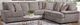 American Wholesale Furniture Vader 2-Piece Cement L-Shape Sectional-0