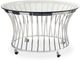 Elements International Emma 3-Piece Chrome Occasional Table Set-1
