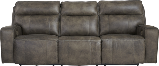 Signature Design by Ashley® Game Plan Concrete Power Reclining Sofa-1