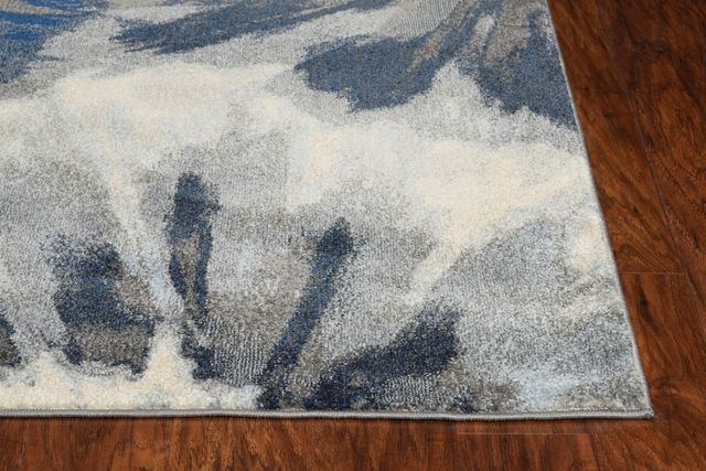 KAS Rugs Stella Ivory Blue 5'x8' Rug-1