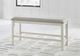 Signature Design by Ashley® Robbinsdale Antique White/Gray Upholstered Counter Bench-4