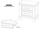 International Furniture Direct Stoa White Nightstand-2