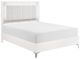 Homelegance® Ripple High Gloss White Queen Panel Bed-0