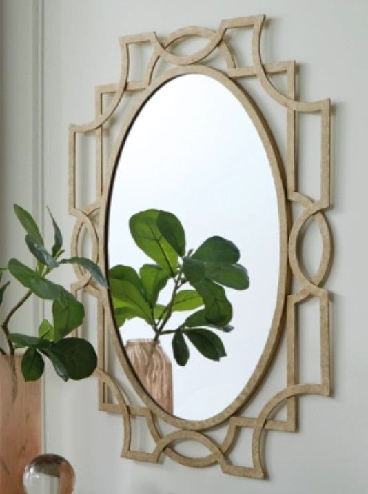 Signature Design by Ashley® Fulkmore Antique Gold Accent Mirror-4