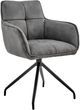 Armen Living Noah 2-Piece Charcoal Dining Chairs-0