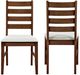 New Classic® Home Furnishings Pascal 2-Piece Walnut Ladderback Dining Chair-5