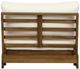 Linon Bluffton Natural/White Wooden Outdoor Chair with Cushion-3
