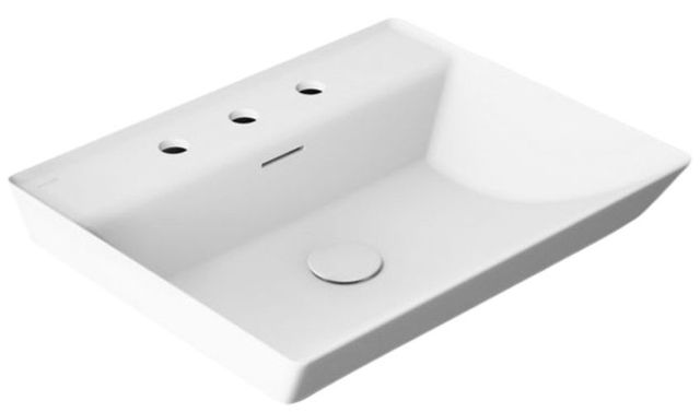 Kohler Brazn® White 23" x 19" Rectangular Vessel Bathroom Sink-0