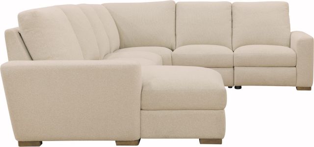Hooker® Furniture Ready-Made Upholstery Optimus 5-Piece Matera Pearl Power Reclining Sectional-4